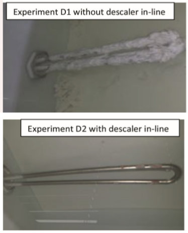 A 2 kW heating element with descaler technology in Salt Solution