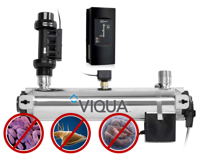 viqua commercial uv filter disinfects water pathogens