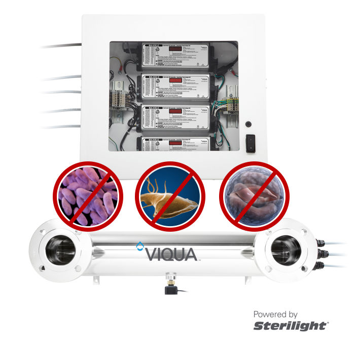 viqua industrial uv filter disinfects water pathogens